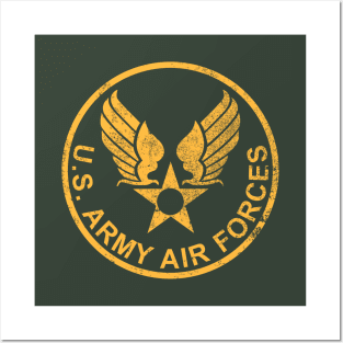 US Army Air Forces Patch (distressed) Posters and Art